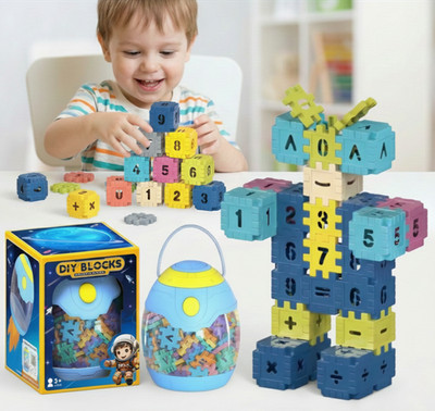 DIY Bausteine Spielzeug für Kinder Pädagogisches MINT Kreatives Spielzeug für Kinder