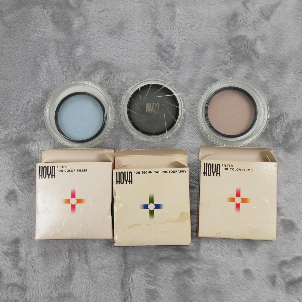 Hoya 55mm Filter Kit 81A 82A PL Polarizing Type D Color Film Set Of 3 Japan A1 - Image 4 of 4