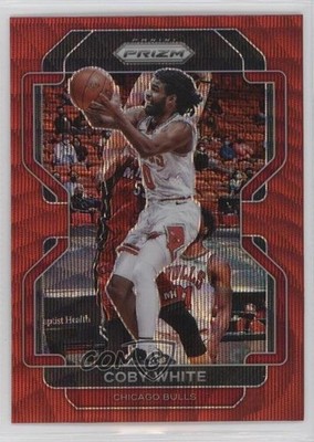2021-22 Panini Prizm Ruby Wave Prizm Coby White #143 12yh