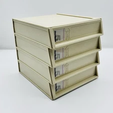 VTG DISKBANK 5 Floppy disk 5.25 Storage Detachable Customizable Case Stackable