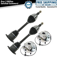 Front CV Axle Shaft Assembly Wheel Hub Bearing Set 4pc for Silverado Tahoe