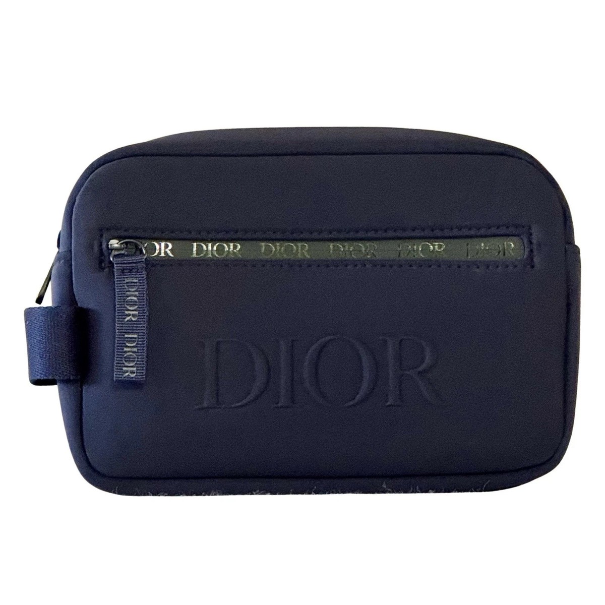 Dior Dark Blue Dopp Bag Navy Toiletry Travel Case Pouch for sale