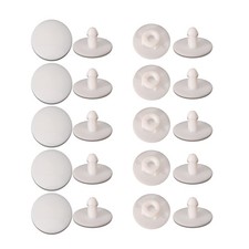 Croc Replacement Rivets, 10 Pack for Clogs and Garden Shoes White
