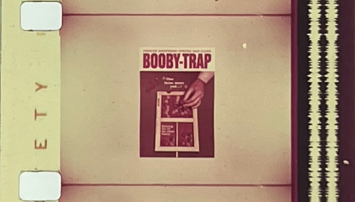16mm Color TV Toy Commercial BOOBY TRAP 1965 Parker Brothers Game Movie Film