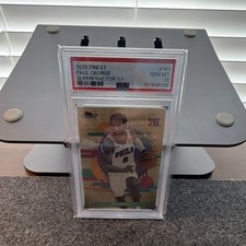 Marketplace image: Topps Finest 2025 Paul George Philadelphia 76ers #141 SuperFractor 1/1 PSA 10
