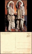 Ansichtskarte  Native American Indianer Häup...