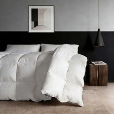 Goose Down Comforter Queen Size,Premium White Goose Down Duvet Insert - 800 F...