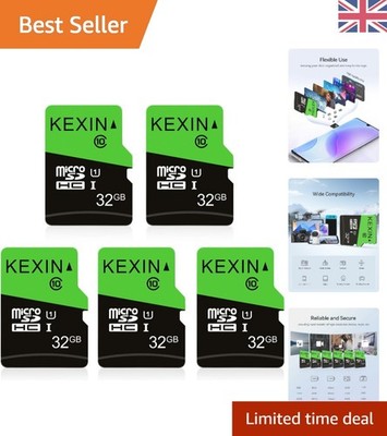 Kompakte 32GB microSD Speicherkarten - High-Speed & Robust 5er Pack mit Adapter