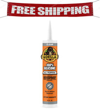 Gorilla Waterproof Caulk  Seal Silicone Sealant, 10oz Cartridge Pack of 1 - C