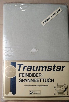 2 Stk. Traumstar Spannbettlaken Baumwolle  Germany Bettlaken 100 X 200m OVP