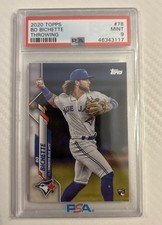 2020 Topps #78 Bo Bichette RC Rookie Blue Jays PSA 9 MINT