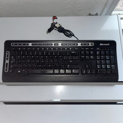 #ad Microsoft Digital Media Keyboard 3000 Model 1343 USB Wired Multimedia $19.97