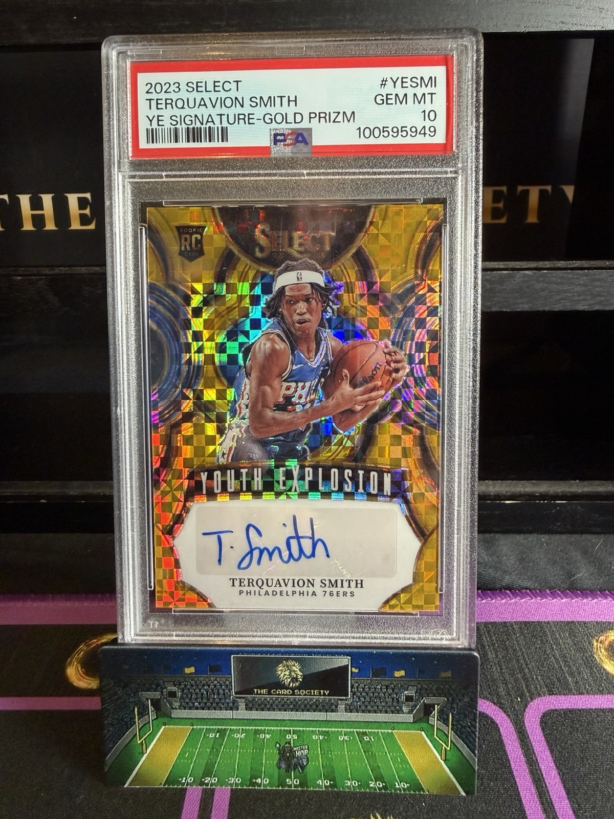 2023 Select Gold Terquavion Smith Auto /10 RC PSA 10 Prizm 