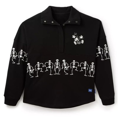 2025 DISNEY Halloween Henley Spirit Jersey Adults - MICKEY THE SKELETON DANCE