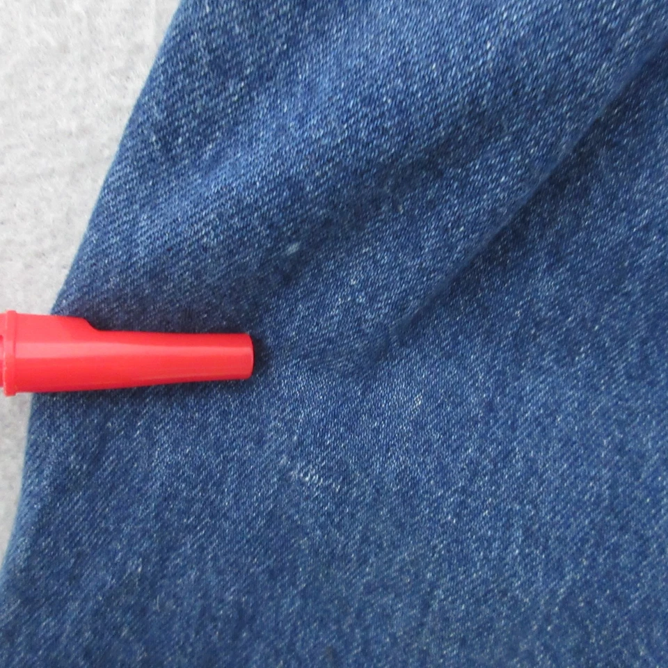 Винтажный Lee Jean юбка джинсовой ткани Midi плиссированные Союза сделано в США 100% хлопок карманы - Изображение 4 из 4