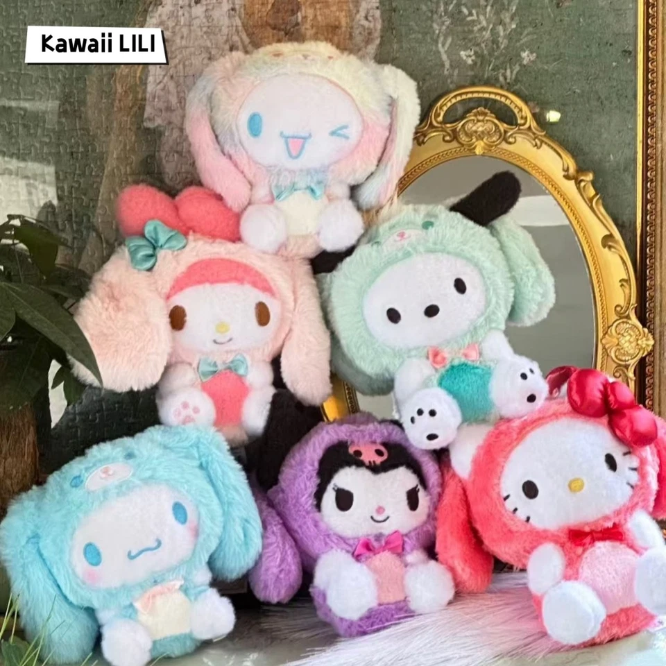 Sanrio Orejas de Conejo Serie Happy Fly Juguete de Peluche Caja Ciega Figura Confirmada Regalo Foto 3 de 4