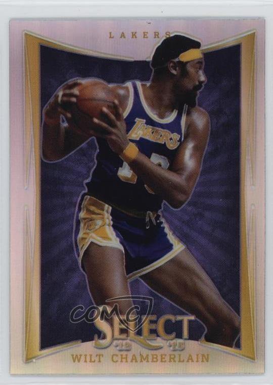 2012-13 Panini Select Silver Prizm Wilt Chamberlain #125 HOF 8we