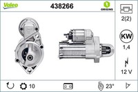 Anlasser Starter Valeo Origins - NEW O.E. Technologie 438266 FüR W212 Klasse SL