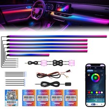 New Version Dreamcolor Acrylic Car Interior Lights 18 in 1 RGB Car Ambient Li...