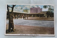 Cpa 1936, Oujda, Oudjda, intérieur du marché, Maroc