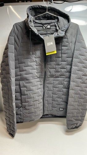 Mountain Hardwear Men's Stretchdown Light Full Zip Hoody - Size M/M - Grey