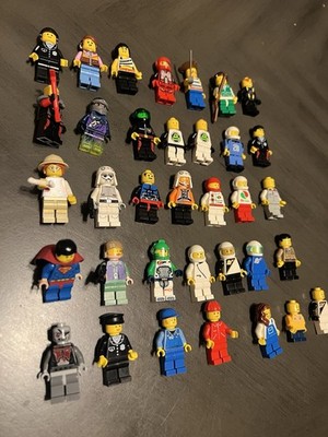 Lot of 35 Mixed LEGO Minifigures Assorted Figures and Accessories