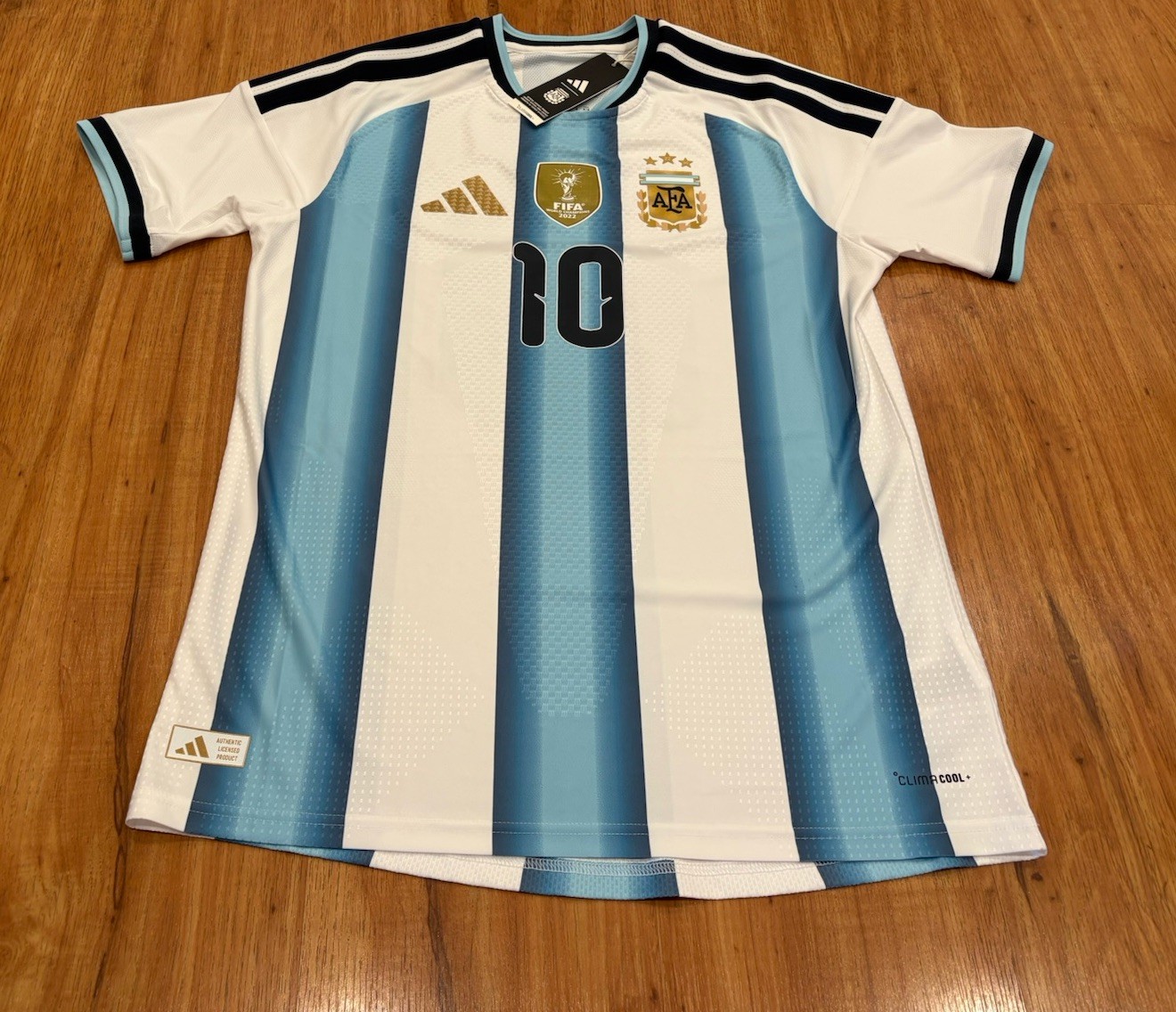 Adidas MESSI Argentina 2026 Home Authentic White Match Jersey KH3934 Size L New