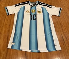 Adidas MESSI Argentina 2026 Home Authentic White Match Jersey KH3934 Size L New