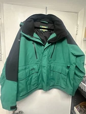 Cabela's Gore Tex Green Black Extreme Weather Parka 2XL Ice Fishing Jacket
