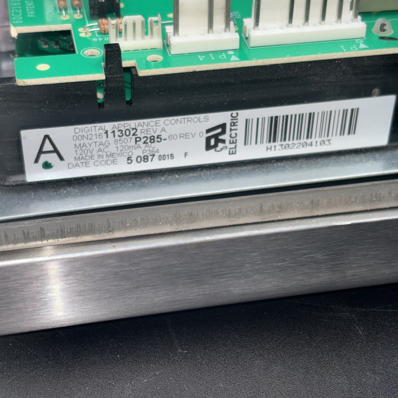 JJW81030DDS OEM JENN-AIR Oven 30" Touch Control Stainless Panel Board 8507P285