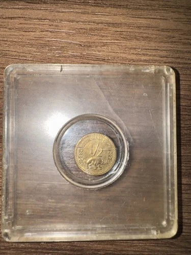 1852 California 1/2 Gold Token Coin Buffalo Circle Indian Head