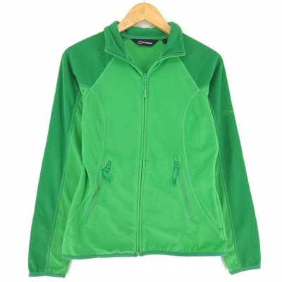 Berghaus Fleece Jacket Women Green 1/4 Zip Pullover Ay9 Size S UK8