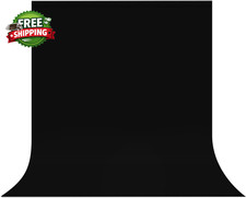 Black Backdrop Background 10 7 FT Large Photography Backdrop Photo