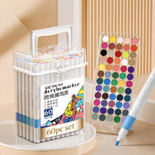 24-120 Acrylic Paint Markers Set Waterproof Non-Bleed Washable Pens Art Craft DI — image 5