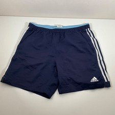 Mens Blue Adidas Shorts Size 32” Waist Small /Medium Retro 2005 Pockets