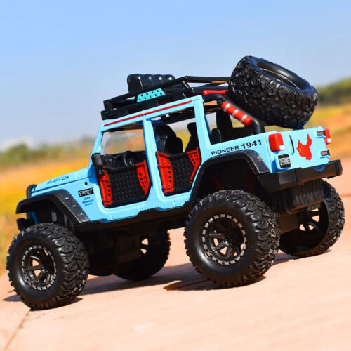 1/24 Jeeps Wrangler Rubicon Pickup Diecast Model Vehicle Sound & Light Kids Gift - Picture 3 of 20