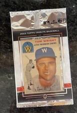 2023 Topps Tribute Tom Wright 1/1 Box Topper Washington Senators