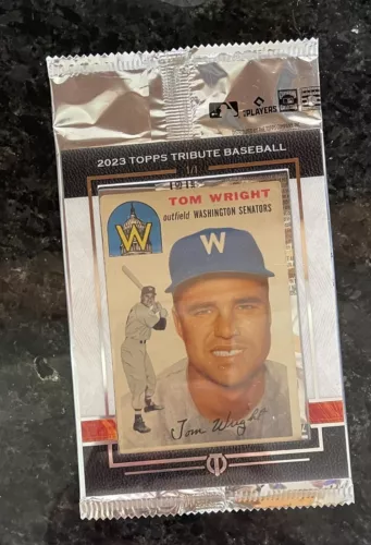 2023 Topps Tribute Tom Wright 1/1 Box Topper Washington Senators