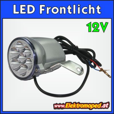 Ersatzteil Elektro-Scooter LED Frontlicht 12V Licht vorne EEC escooter ebike