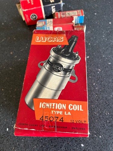 bmc nos lucas ignition coil 45074 la12 rover Land Rover morris minor mini