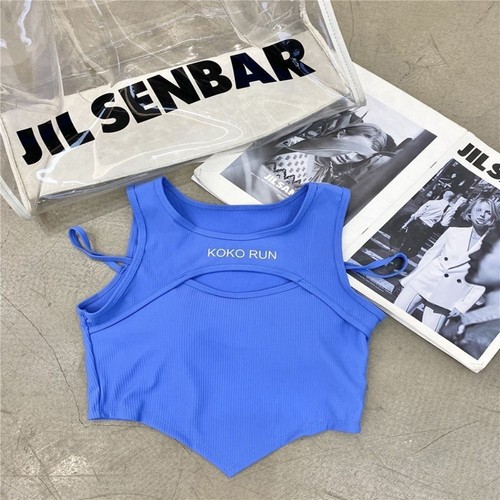 English Letters Crop Top Inner/Outer Wear Camisole Fashion Cami Top - Picture 14 of 14