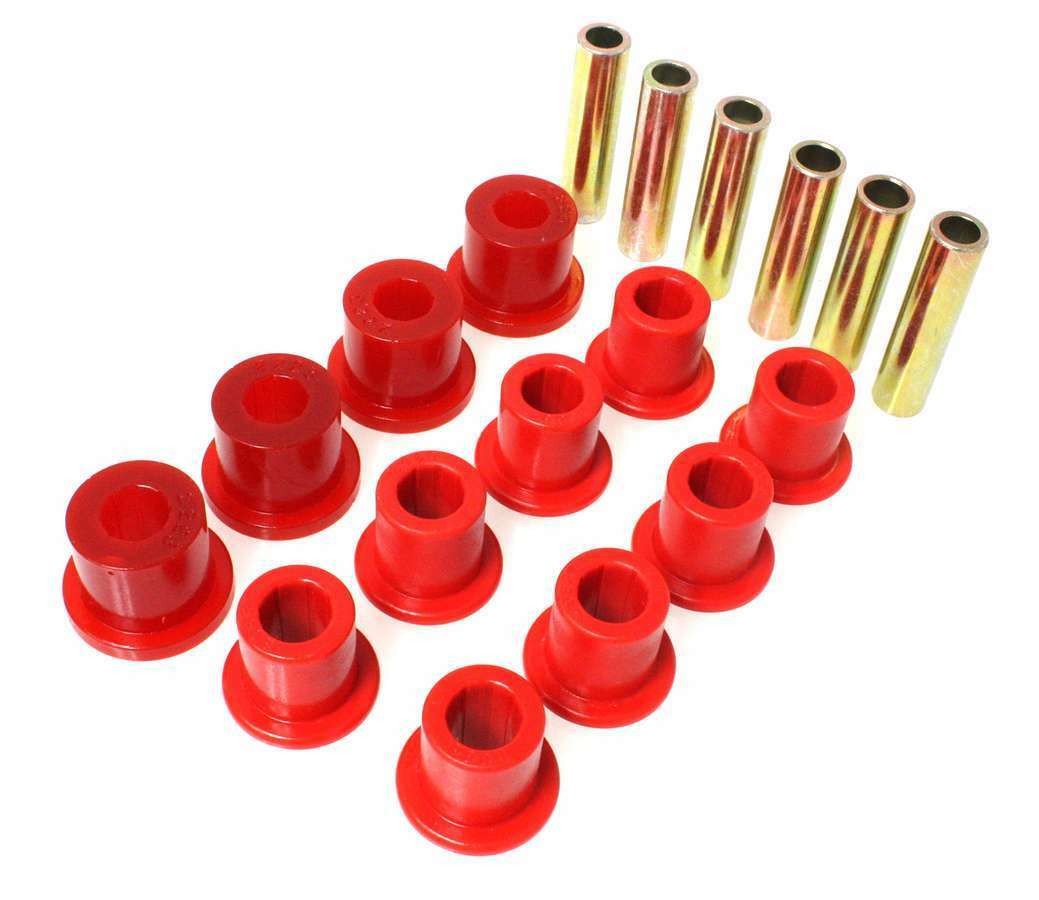 Energy Suspension 87-94 CJ Front & Rear Spring Bushing Set (Red) 2.2107R Energy Suspension 87-94 CJ Front & Rear Spring Bushing Set (Red) 2.2107R