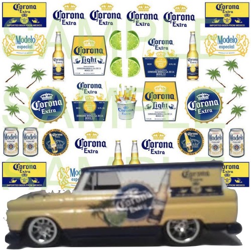 Water-Slide Decals Clear 1/64 Scale - Gulf, For Hot Wheels, Matchbox - Foto 6