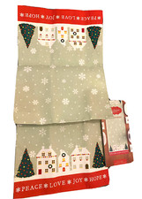 Christmas Table Runner 36 in. Long x 13 in. Wide St. Nicholas Square