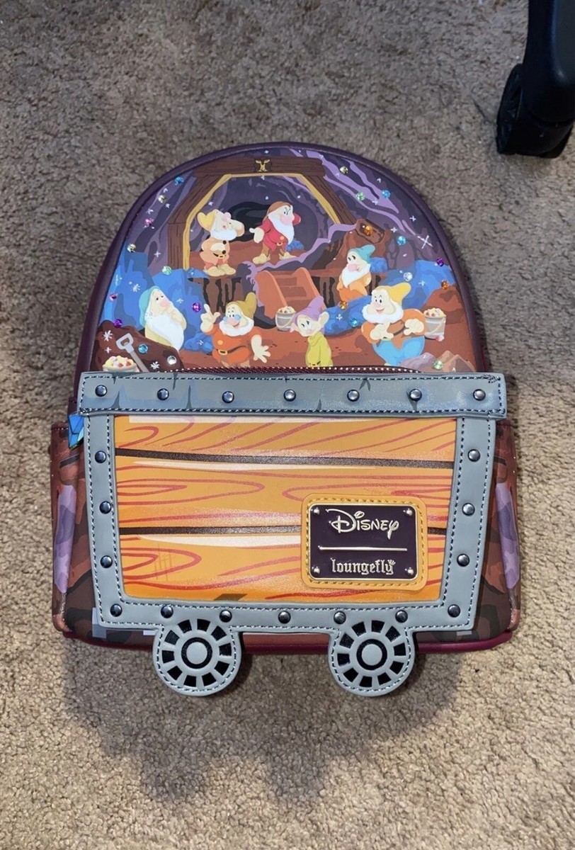 Loungefly Snow White Mine cart mini backpack & wallet SET Disney Loungefly Snow White Seven Dwarfs Mine Cart Mini  main image 3