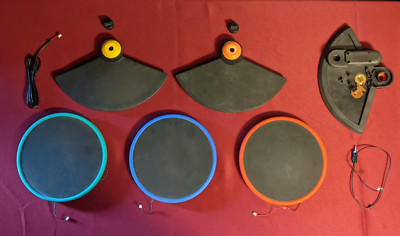 Guitar Hero World Tour Wireless Drum Controller - Replacement Pads and Cymbals