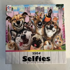 Ceaco Dog  Selfies  550 Piece Puzzle Pre-Owned Complete