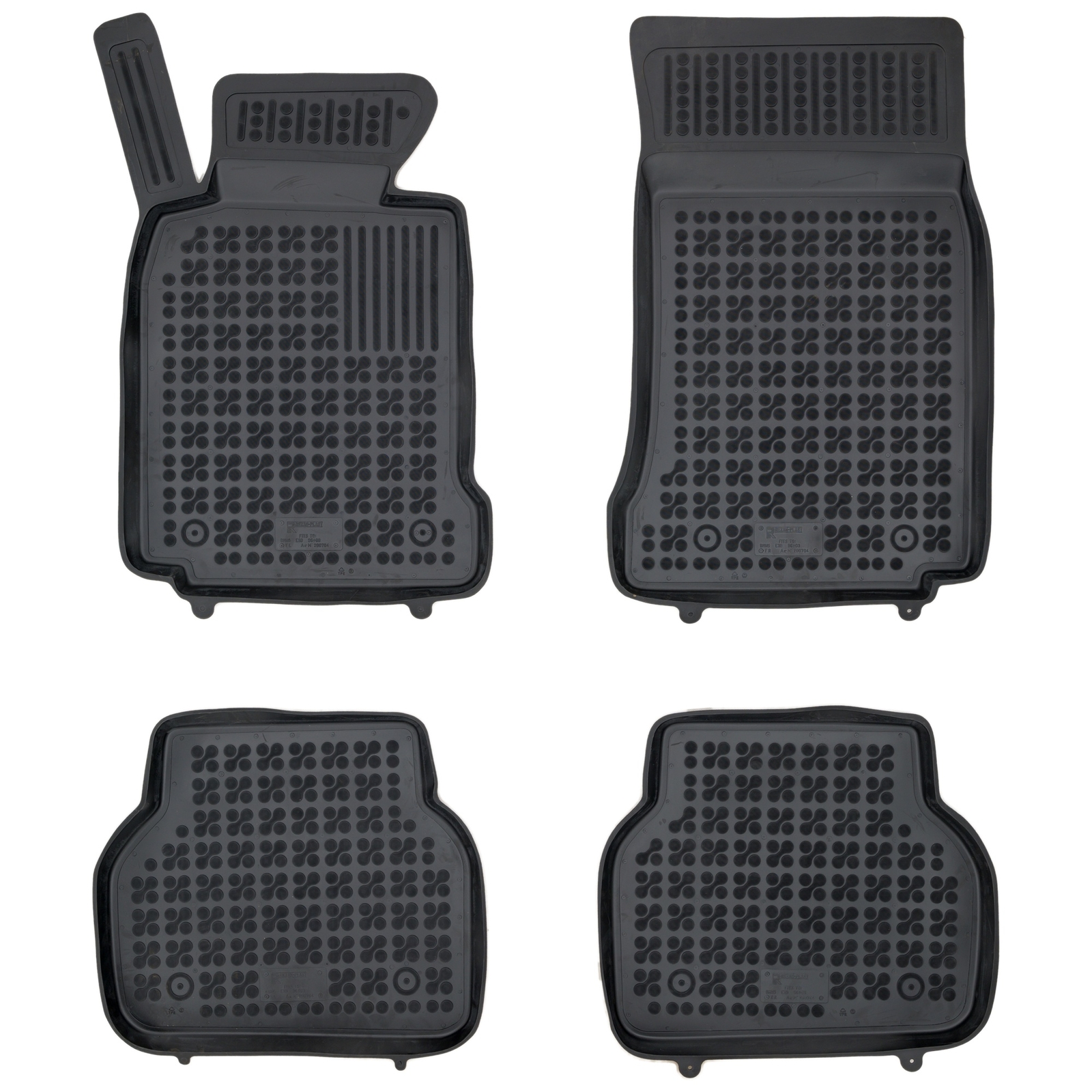 Tapis de sol Rezaw-Plast pour BMW E39 1995-2004 en caoutchouc noir sur mesure
