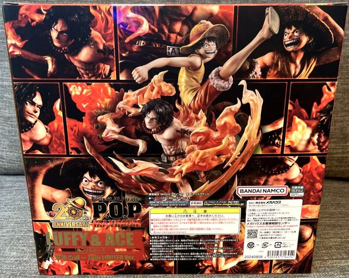 One Piece Luffy & Ace Figure P.O.P Portrait Of Pirates Neo-Maximum
