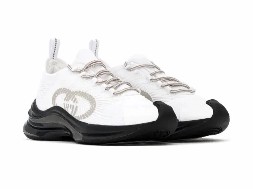 Baskets homme Gucci Z3750 blanc textile « Run » pointure 11,5 Gucci